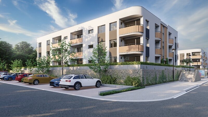 Novostavba bytového domu o 30 jednotkách na ulici Branišovská, České Budějovice - 3.etapa